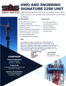 SBS Energy Services 225 Brochure