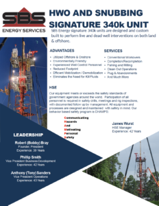 SBS Energy Services 340-2 Brochure